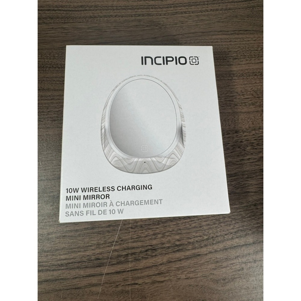 Incipio 10W Wireless Charging Mini Mirror LED‎ Ring Light Adjustable Kickstand